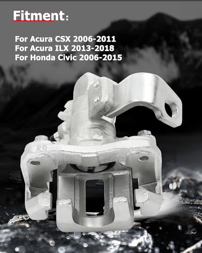 Image of cciyu 19B3298 Rear Right Brake Caliper With Bracket For Acura For CSX 2006-2011,For Acura For ILX 2013-2018,For Honda For Civic 2006-2015