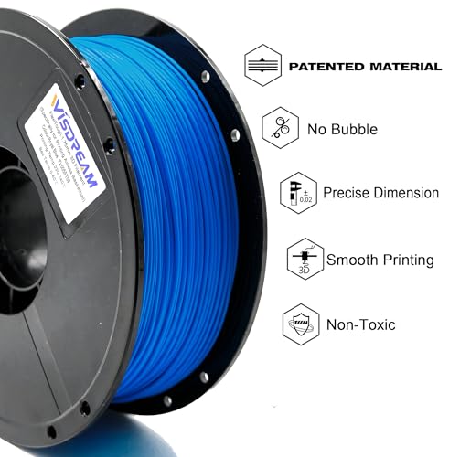 Image of FlexiTough Flexible Filament Specifically for Printing Real-Game Bouncy Airless Basketball,1.75mm,1KG (2.2lbs), Royal Blue