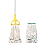 OFO Loop-End String Mop, Heavy Duty Commercial Industrial Mop with Extra Mop Head Replacement, 59 inch Handle for Floor Cleaning