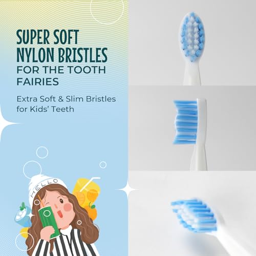 Image of beatXP Jiggle Sonic Electric Toothbrush for Kids with 2 Brush Heads & 3 Cleaning Modes | Rechargeable Electric Toothbrush | 20500 strokes /min with Long Battery Life (Baby Blue)