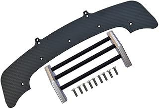 GPM for Arrma 1/7 Infraction 6S BLX ARA109001 Upgrade Parts Carbon Fiber Front Chassis & Bumper - 11Pc Set Silver+Black