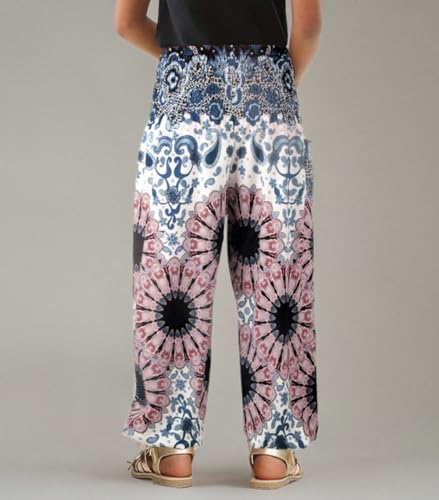 Image of Unisex Little Kids Yoga Trousers Bohemian Beach Pants Baggy Harem Activewear for Boys and Girls Age 3-10