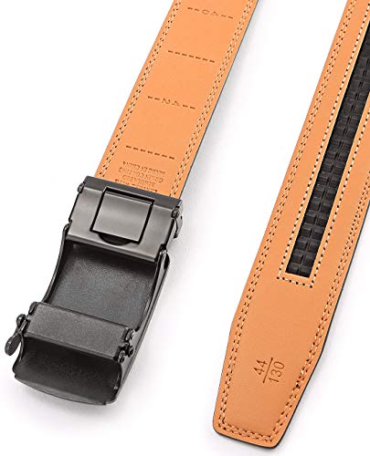 BULLIANT Riem voor heren, riem met automatische sluiting, leren riem voor herenkleding, maat aangepast - Image 4