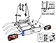 EUFAB 11514 Fahrradträger LUKE, E-Bike geeignet, Diebstahlschutz, für 4 Fahrräder, für Anhängerkupplung, Silber, Grau