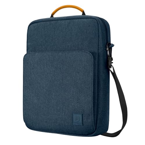 Image of Dadanism 9-11 Inch Tablet Sleeve Bag Carrying Case with Shoulder Strap for iPad 10th Gen 10.9 inch, iPad (A16) 11 inch, i Pad 9 /8 /7th 10.2 inch, i Pad Air /Pro 11 inch, i-Pad Air 5 /4, Galaxy Tab A9+ Plus 11 inch, Indigo