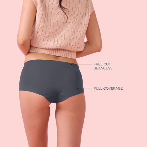 Image of Enamor Innovations Invisi, All Day Comfort, Mid Waist Boyshorts Panty for Women - No Visible Panty Lines, Breathable, Sweat Wicking, Free Cut, Full Coverage - PS40