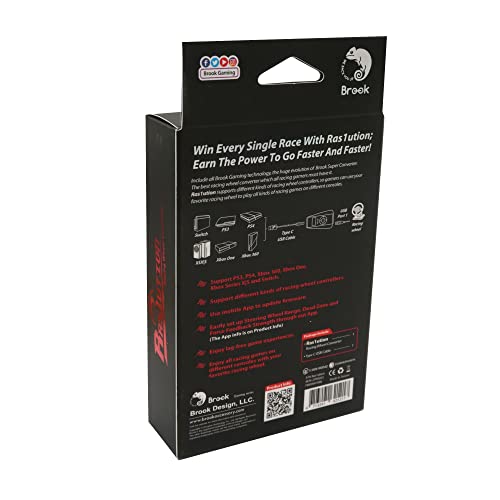 Mcbazel Brook Ras1Ution Racing Wheel G27 G25 Driving Force Gt Pro Steering Wheel Converter Adapter For Xbox Series X/S, Ps3, Ps4, Xbox 360, Xbox One, Switch With Gam3Gear Keychain #TOP2