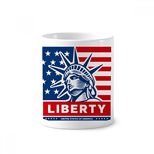 Tasse blanche Statue de la Liberté en céramique : une idée cadeau originale de 350ml