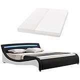 ✅ Optimale Stützkraft – Stabiler Lattenrost aus Holz mit Mittelstrebe & Stützfüßen; mittelfeste Kaltschaummatratze atmungsaktiv & wendbar; für Personen von 80 - 100 kg; Bezug abziehbar & waschbar