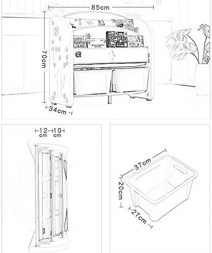 QINQIGBJ Kids Toy Organizer and Storage BinChildren's Toy Storage RackBookcase Display Stand for Kids, Large-capacity Rack Space Saving Design