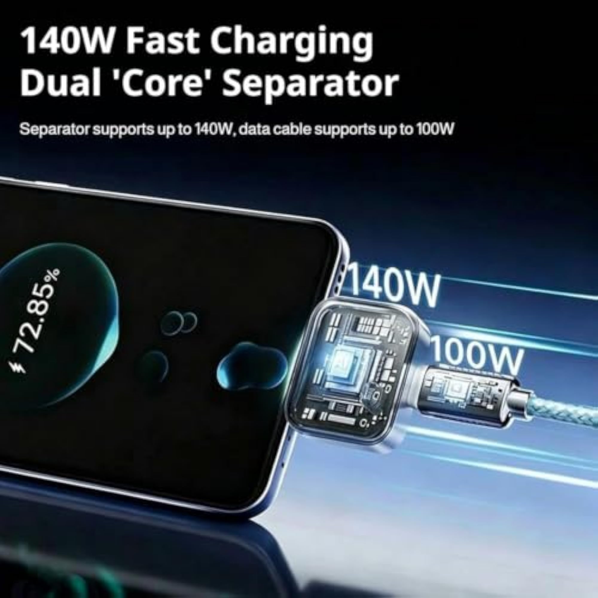 USB Type-C Smart Charging Adapter with Automatic Ejection