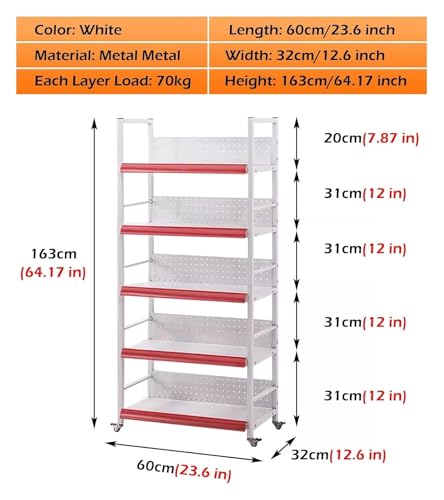 Scaffale di esposizione del metallo per lo scaffale mobile dei negozi per gli spuntini e le patatine fritte Apparecchio durevole del negozio della scaffalatura del metallo resistente Soluzione