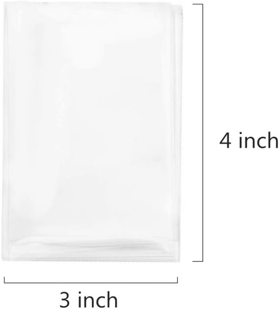 400 Clear Treat Cello Bags and Ties 3x4 in