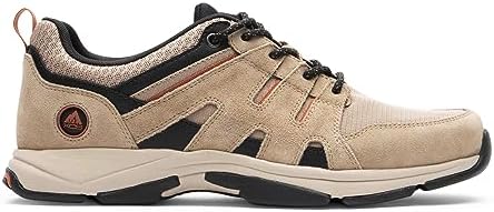 Rockport Men's Chranson Sport Sneaker, Taupe Ripstop/Leather, 7.5 | Image 3