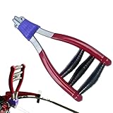 Eventerde Tennisbespannungsmaschine,Breitkopf-3-Feder-Startzange | Tennisbespannungswerkzeuge - Für Badminton, Paddle, Sport, Bastelarbeiten, Fitnessstudio, Schule, Heimgebrauch, Einsteiger