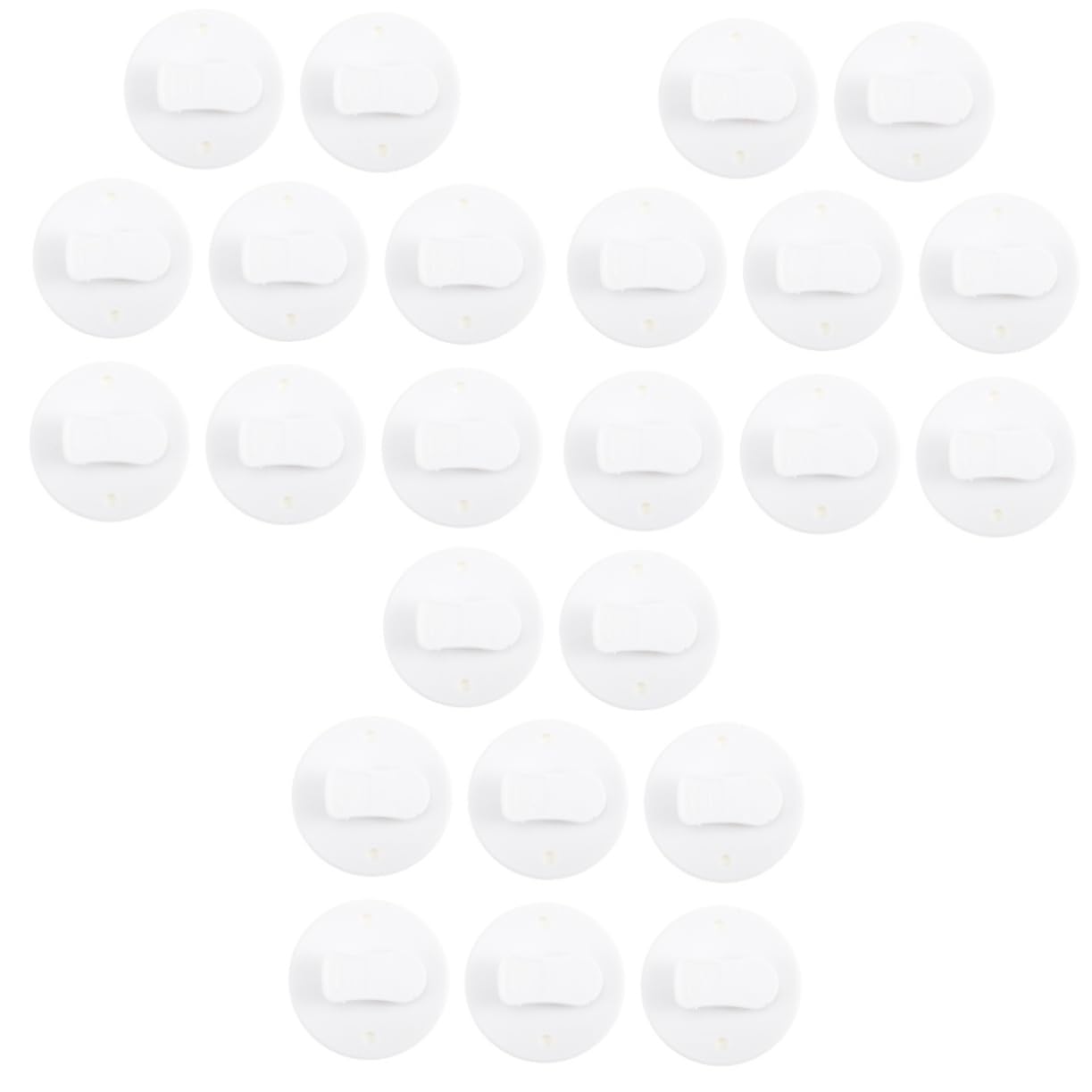 Ciieeo 3sets Windproof Shower Curtain Weight Clips with Self Adhesive Backing Protect Privacy Prevent Water Splashes Smooth Surfaces Essential Bathroom Accessories 8pcs*3