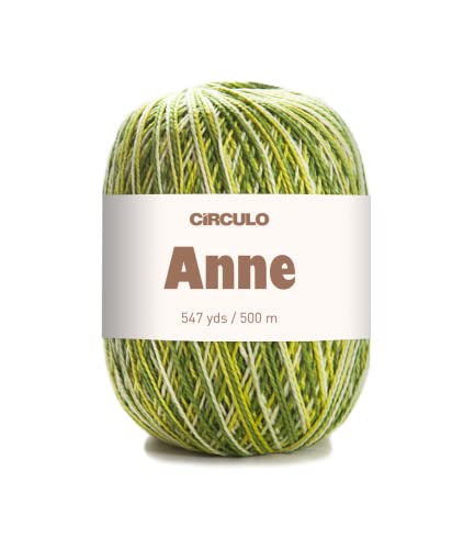 Circulo Anne Yarn 9462 - Hilo 100% algodón mercerizado, 147 g