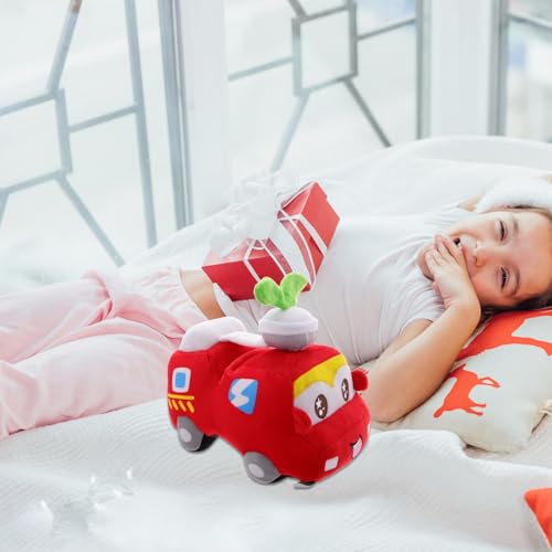 Peluche camion de pompiers en coton PP doux et confortable