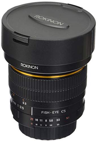 Rokinon FE8M-N 8mm F3.5 Fisheye Objectif Fixe pour Nikon (Noir)