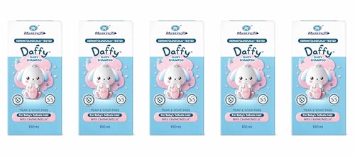 Image of Daffy Baby Shampoo, Tear-Free & Gentle for Newborns, 100ml (Pack of 5)