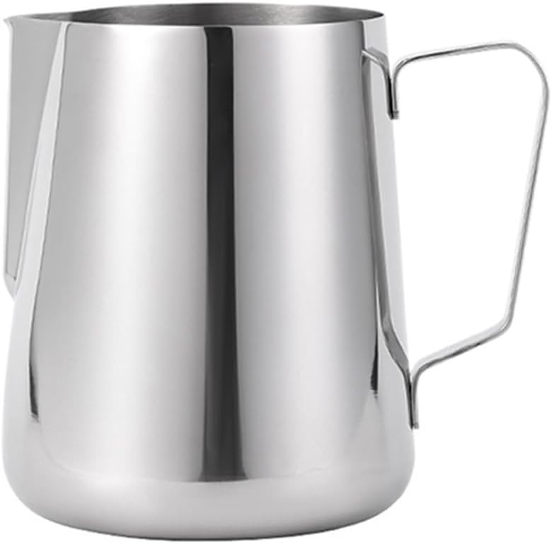 350/600/900ML Coffee Milk Jug Stainless Steel Espresso Steaming Pitcher for Cappuccino Latte Art Frother Cup(900ML)