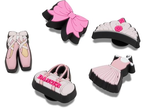 Crocs Jibbitz Shoe Charm 5-pack | Personalize With Jibbitz for Crocs, Charme de chaussure Unisexe, Ballet Class,
