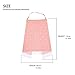 Nursing Covers for Breastfeeding, Soft Cotton Breast Feeding Cover Stroller Cover with Lace Screen Yarn, Privacy Nursing Covers Infant Feeding Cover Infant Breathable for Breastfeeding Supplies（Pink）