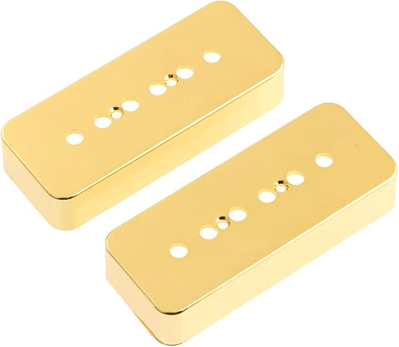 2PCS P-90 P90 Soap-bar Soapbar Pickup Covers Gold-Plated 50MM & 52MM Pole Spacing