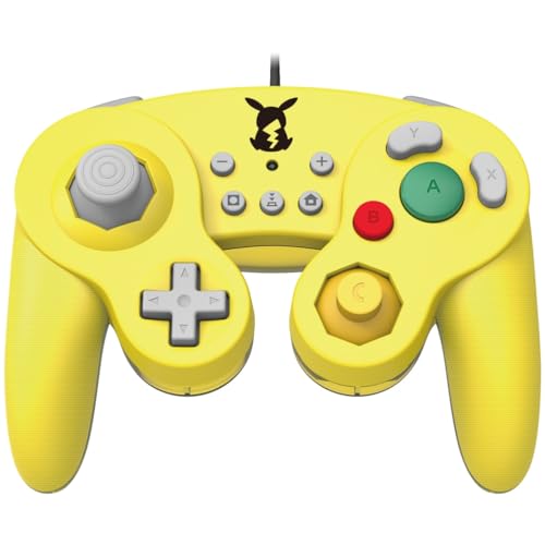 Official Nintendo Licensed Smash Bros Gamecube Style Controller for Nintendo Switch Pikachu Version - Nintendo Switch [Importación inglesa]