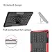 Maomini for F ir e HD8/ hd 8 Plus Tablet Case 2024 2022 2020 Release 14th 12th 10th Generation Kickstand Heavyduty Armor Defender Cover (Red)