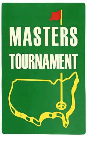 Golf Masters Tournament Metal Sign 12 x 8 Inches Golfing Metal Decor Sign Strong Sturdy for Home Bar Pub Room Man Cave Decorations Golfers Gifts for Women Men