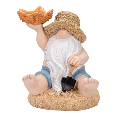 Ideen mit Herz | Deko-Figur Wichtel mit Seestern | Maritime Dekoration...