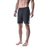 YOGA CROW Swerve Pocketless Men's Yoga Short w/Anti-Microbial Inner Liner, Active, Workout, Gym, Cross Train, Run, Athleisure Heather Grey