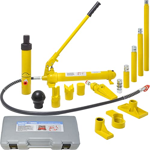Herramientas Automotrices, Tools RACK & PACK Porto Power Hidráulico 10 Toneladas Kit de Reparación de Carrocería Saca Golpes de Carro 8 Accesorios Incluidos Herramienta Automotriz Set de...