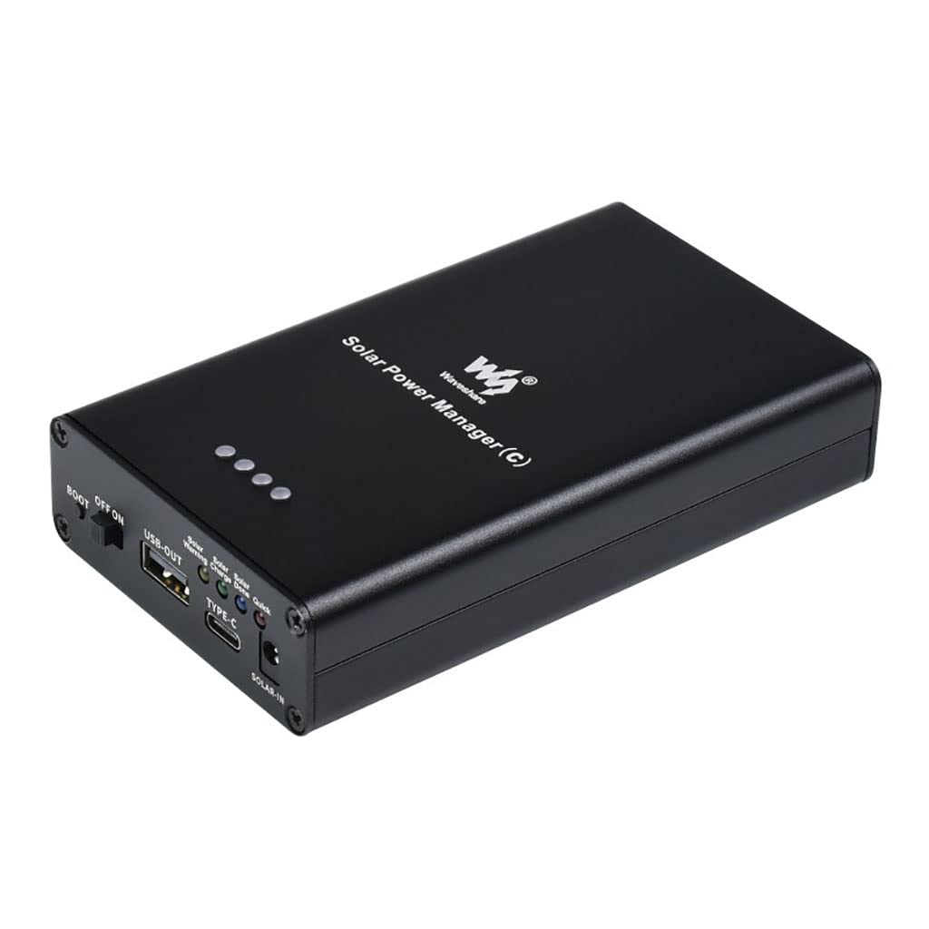 Solar Power Manager (C), Compatible with 6V~24V Solar Panels, Supports 3X 18650 Batteries(Not Include), Supports MPPT Function