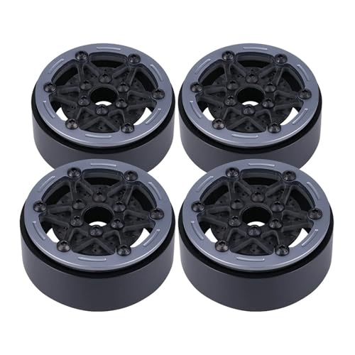 RC�C�����f�����i For SCX10 For TRX4 For Capra For VS4-10 1/10 RC �J�[�J�[�{���t�@�C�o�[�A���~���� 1.9 �C���`�z�C�[�������u���[�L���[�^�[�A�b�v�O���[�h���i(Gray,Type a)