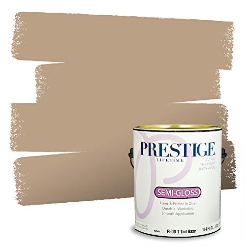 PRESTIGE Paints Interior Paint and Primer In One, 1-Gallon, Semi-Gloss, Comparable Match of Sherwin Williams* Latte*