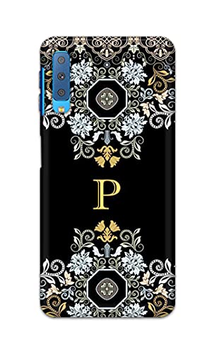 Image of Printed Hard Back Cover Case for Samsung Galaxy A7 2018 Back Cover (Alphabet P) -1803