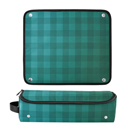 Bolso de viaje para herramientas capilares y alfombra resistente al calor, organizador de gran capacidad para planchas, rizadores y otros utensilios miniatura 3