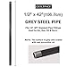 GeilSpace 6 Pack 1/2" x 42" Heavy Duty Pre-Cut Grey Metal Pipe, Industrial Steel Fits Standard Half Inch Threaded Pipes and Fittings - Vintage DIY Industrial Shelving (1/2" × 42", Grey)