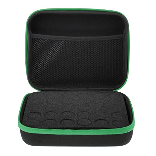 LOVIVER Estojo de transporte de óleos essenciais para 30 frascos de 5 ml, 10 ml e 15 ml, bolsa de ar