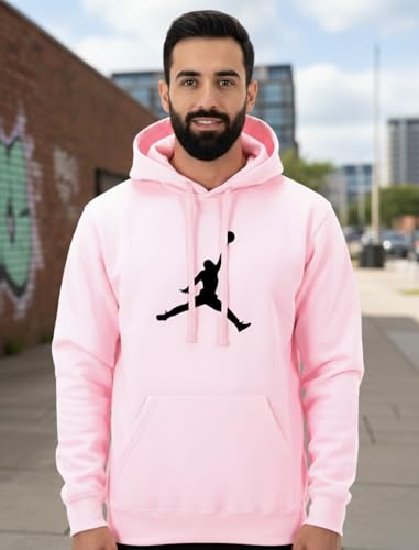 Image of BAGHADBILLO Men's & Women's Cotton Sweatshirt Hoodies with Pockets Solid Pattern Long Sleeves Hooded Neck Regular Fit and Standard Length