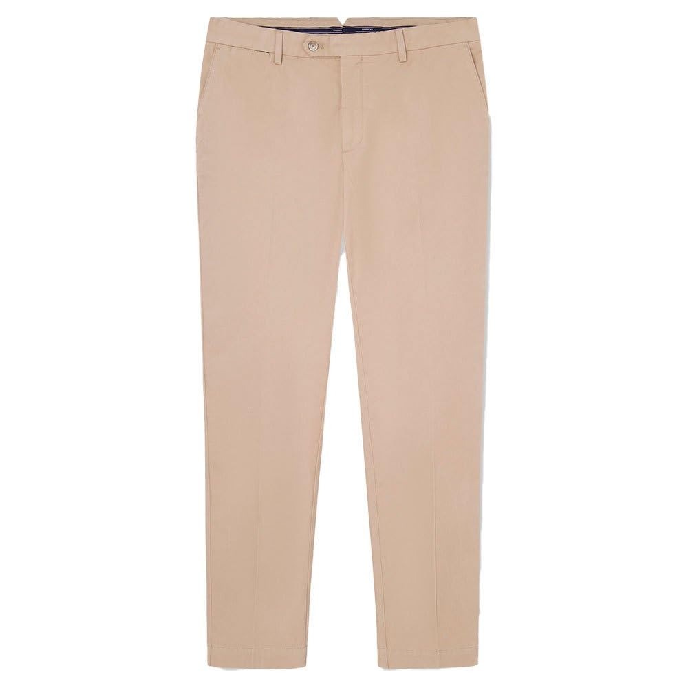 Hackett London Men's C Chino Sanderson Pants, Beige (Oat), 31W/28L