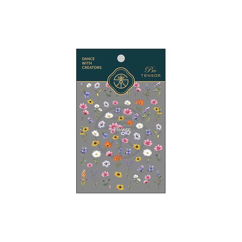 Small Cute Sticker 3D Relief Design Decals for iPhone 17PRO/17PROMAX Cell Phone Screen Lens,for NintendSwitch Game Controllers，Scrapbooking Laptop Diary Planner Collage DIY (Flower 01)