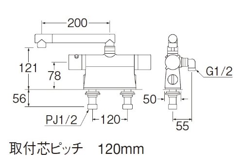 Amazon | SANEI(サンエイ) 浴室用 サーモデッキシャワ混合栓