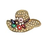 Underleaf Damen Broschen Süße Hutform Brosche Stifte Schals Schal Clip Broschen Schmuck Geschenk für Frauen Vintage