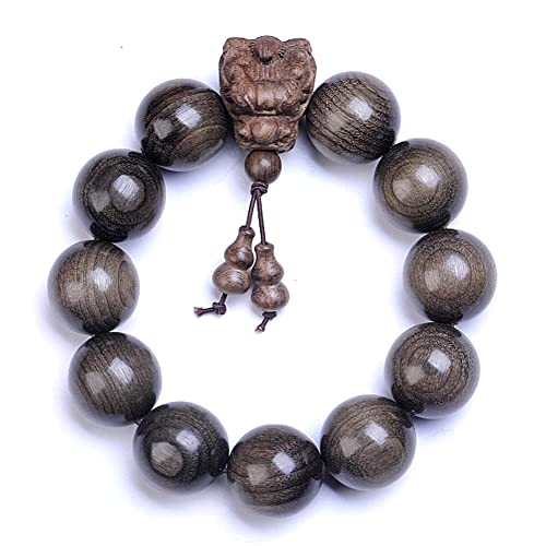 Zen Dear Unisex Burried Ebony Prayer Beads Buddha Buddhist Prayer Beads Meditation Mala Necklace Bracelet