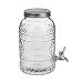 Idealtrend Tiki Style Glas Getränkespender 3,5L Zapfhahn Wasser Saft Spender Dispenser
