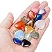 Marrywindix 15 Chakras Stones 0.8 Inch Healing Crystal Natural Heart Love Carved Palm Worry Stone Set Bulk Polished Thumb Gemstones Chakra Reiki Balancing
