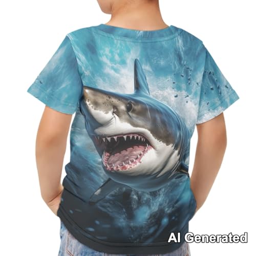 Image of Xhuibop Kids T Shirts for Boys Size 3-16 Girls Short Sleeve Sportswear Active Tops